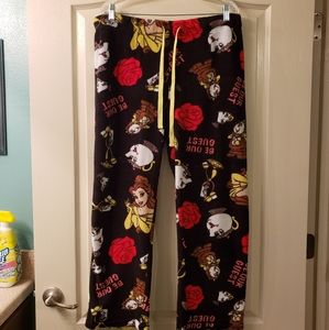*3 for $12* Beauty & The Beast Fuzzy Sleep Pants